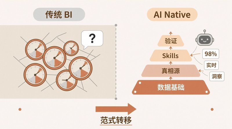 Anthropic 自助数据分析架构：从传统 BI 到 AI Native 的四层范式转移
