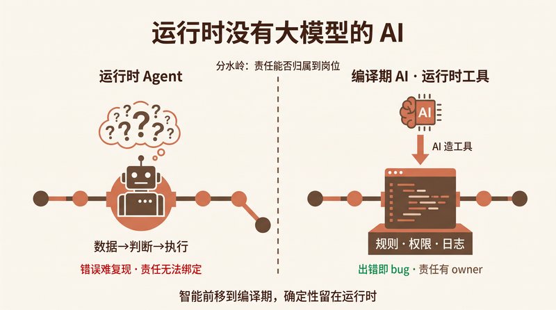 The AI Manufacturing Actually Chose Has No LLM at Runtime