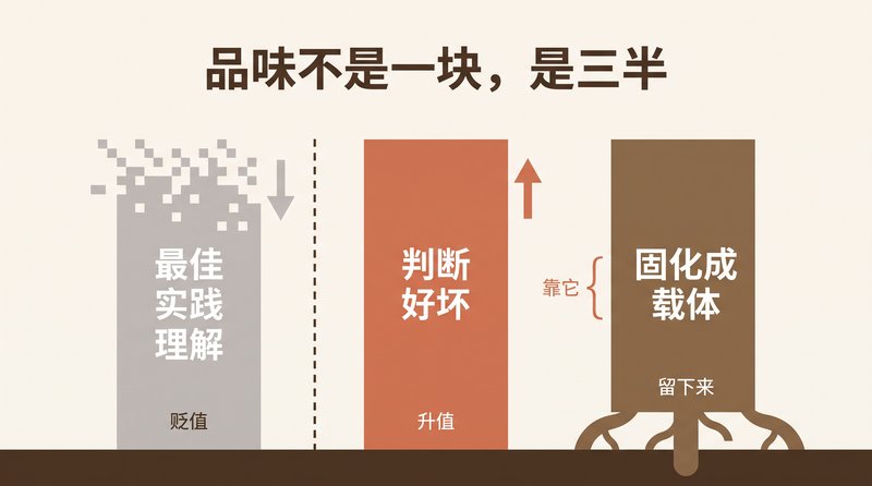 Taste Is Not One Thing: Half of What You Call Taste Is Depreciating